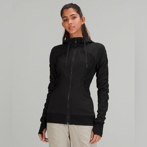 Lululemon dance studio jacket size 8 black reversible